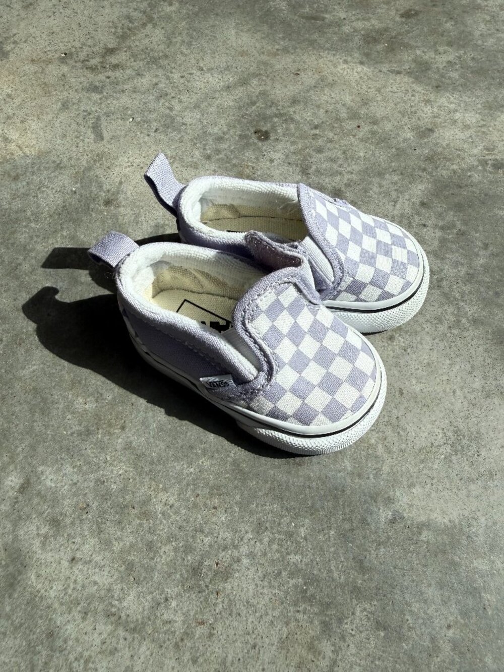 Baby Classic Slip-On Vans Shoes with Velcro - Size 2